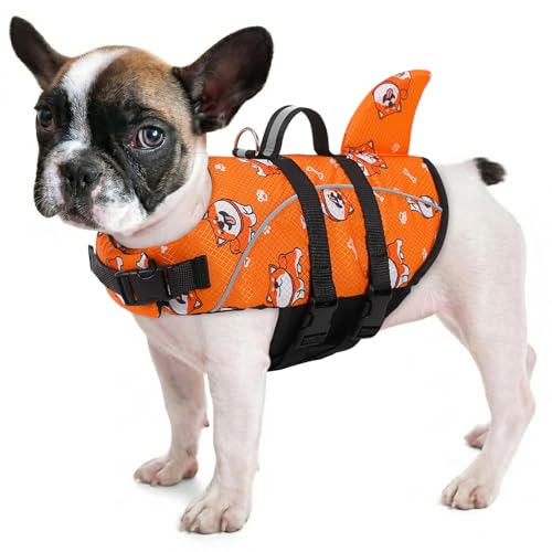 Queenmore Small Dog Life Vest for Swimming Dog Life Jacket for Boating