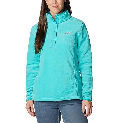 Image of Columbia Womens Benton Springs Half Snap II Pull Over Fleece Jacket, Dark Stone /Canoe /Vintage Blue, 3X