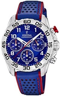 Festina Orologio Cronografo Quarzo Bambino con Cinturino in Pelle F20458/2  : Amazon.it: Orologi
