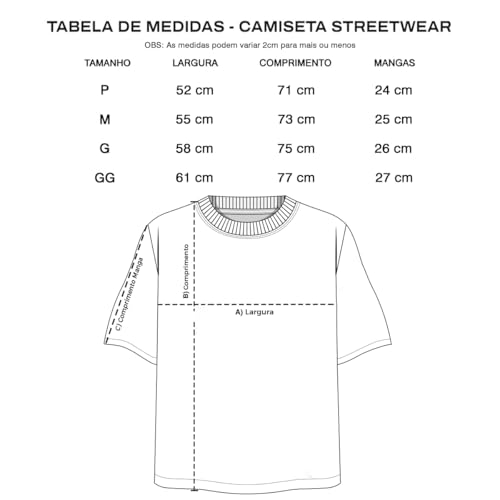 Camiseta Oversized Streetwear Unissex (BR, Alfa, G, Regular, Branco)