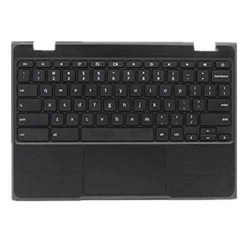 Coque C clavier Lenovo 100e Chromebook 2nd Gen MTK pièce de rechange noire US