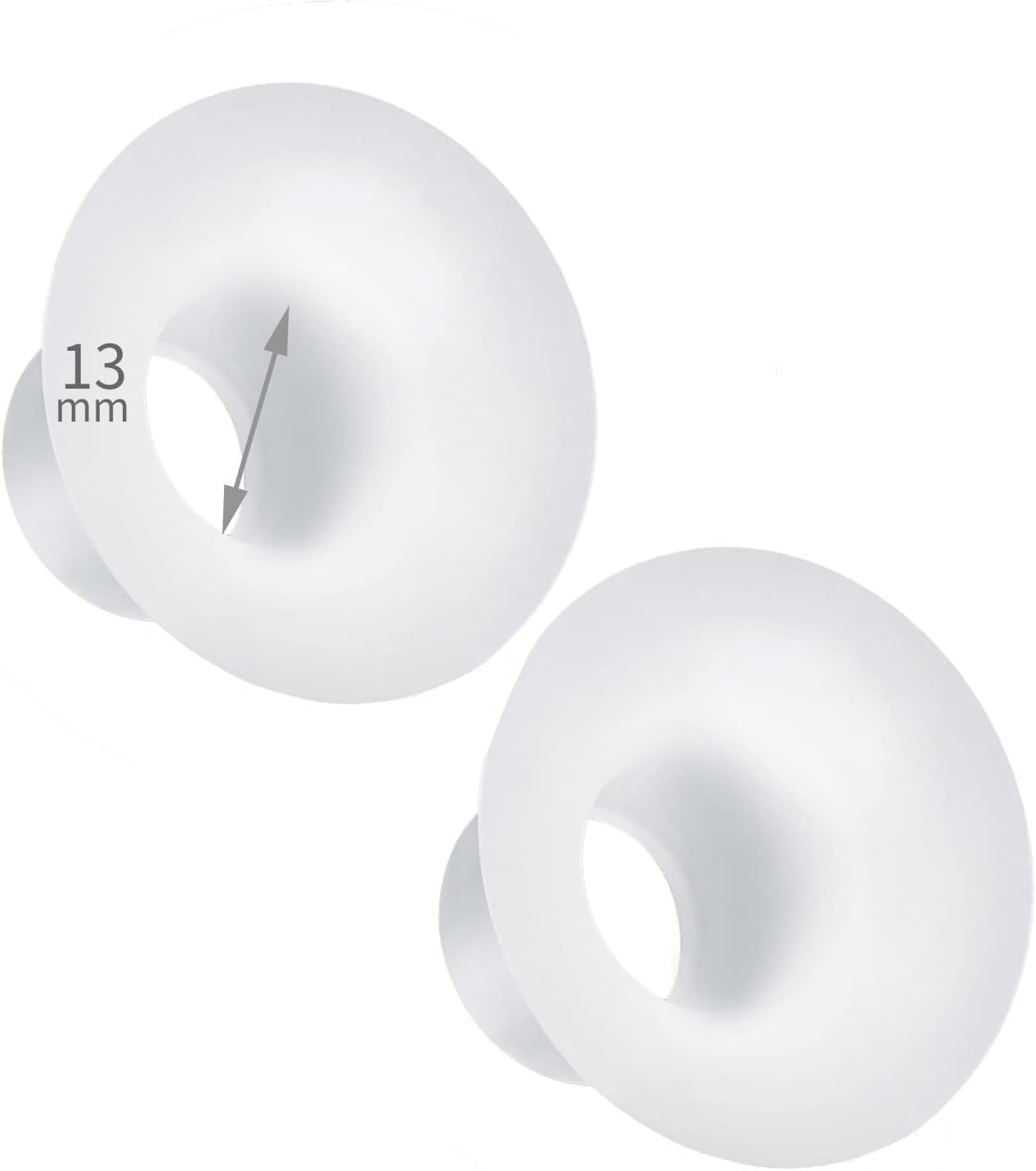 Insertos de brida de 0.512 in para MedelaSpectratsretemomcozyElvienavibellababy Sacaleches Escudos de pecho de 0.945 in. Reduzca el túnel de pezón