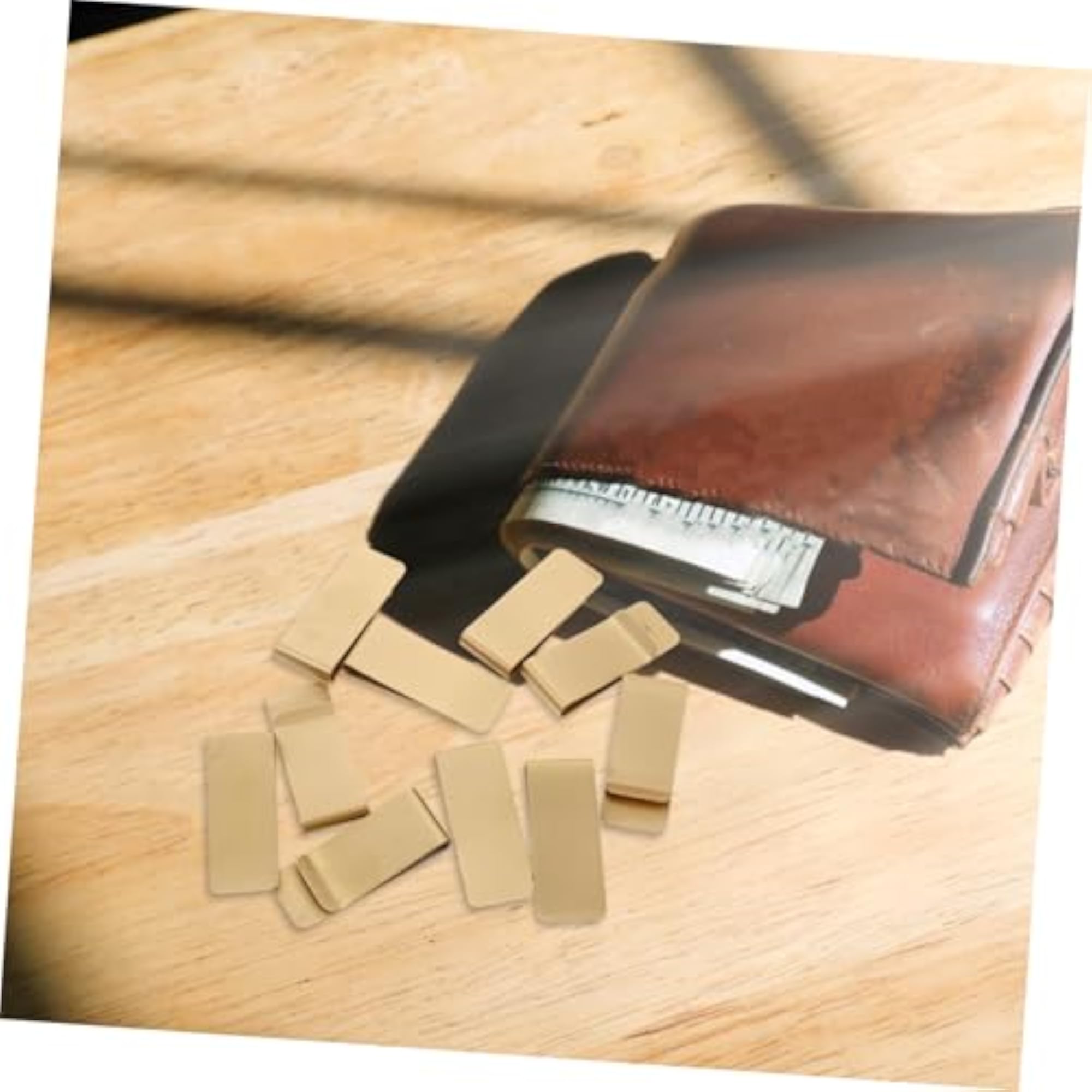 Minimalist Brass Money Clip, Large Card Holder