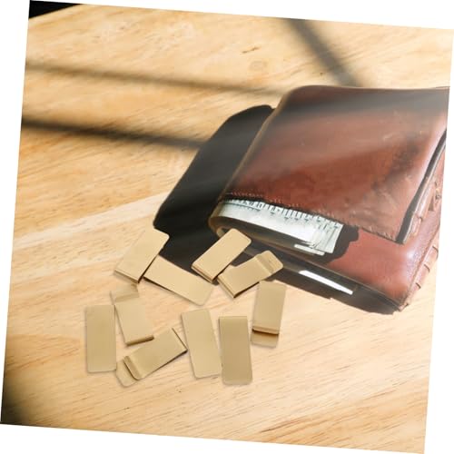 VALICLUD Brass Money Clip Clips Steel Money Clip Money Clip Card Holder Minimalist Money Clip Large Money Clip4