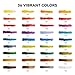 MeiLiang Watercolor Paint Set, 36 Vivid Colors in Pocket Box with Metal Ring and Watercolor Brush, Perfect for Students, Beginners and More