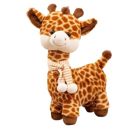 Girafa de peluche genérico, linda jirafa de peluche, Giraffe Cuddly Toy, compañeros de juego cómodos y agradables (30 cm)