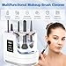 3 in 1 Makeup Brush Washer Electric Makeup Brush Cleaner Machine & Dryer & Holder Combined, Portable USB Deep Cleaning for All Size Beauty Makeup Brush Set and Sponges Efficient Wash & Dry