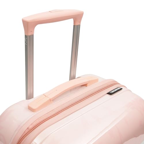 Image of YAYAVAR Princess Kids Trolley Suitcase - 65L | Hard-Sided Printed Cabin Luggage with 8 Wheels, Number Lock, Scratch Resistant, Lightweight Travel Bag (50cm)