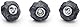 Pontec 87585 PondoStar LED Rocklight Set 3 - schwarzes, attraktives Felsleuchten-Set in zeitloser Schieferoptik / Unterwasserbeleuchtung