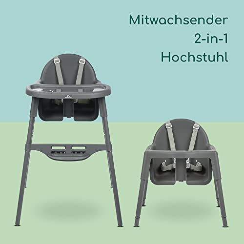 Bebeconfort Meely 2-in-1 Verstellbarer Hochstuhl, 0–15 kg, Dark Grey – Ansicht 3