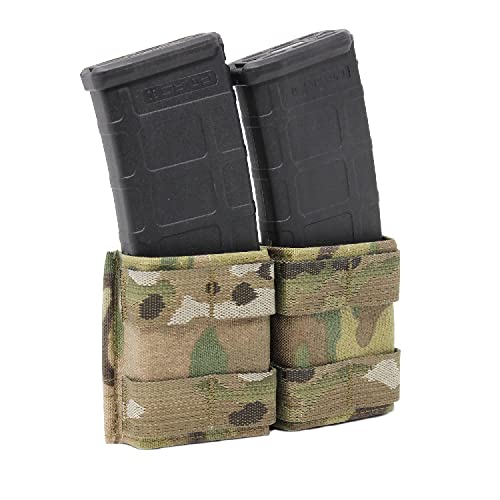 Esstac 5.56 Double KYWI Shorty Pouch (No Attachment Method, Multicam)