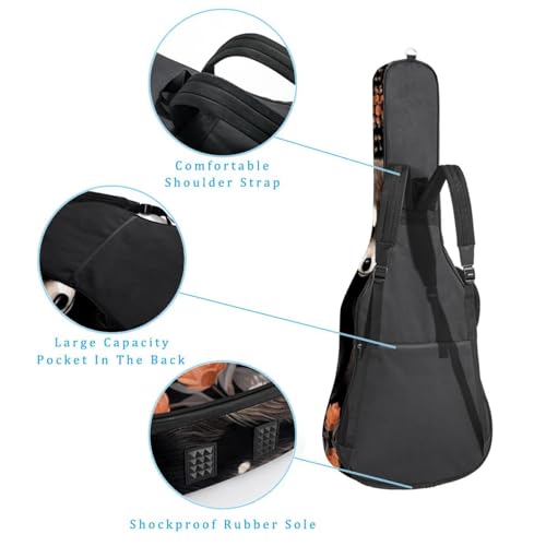JRHEJTFZ Housse pour guitare acoustique de 1,9 cm d’épaisseur – Imperméable – Durable et élégant – Motif plumes de paon, Multicolore 4., 42.9×16.9×4.7 in, Motif imprimé tendance - Les Beatles, Paul McCartney, John Lennon, RIngo Starr, George Harrison JRHEJTFZ Housse pour guitare acoustique de 1,9 cm d'épaisseur - Imperméable - Durable et élégant - Motif plumes de paon, Multicolore 4., 42.9x16.9x4.7 in, Motif imprimé tendance – Image 4