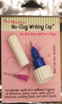 Scraperfect Medium No-Clog Writing Cap -- Precise Application of Glues, Paints, Lubricants & More