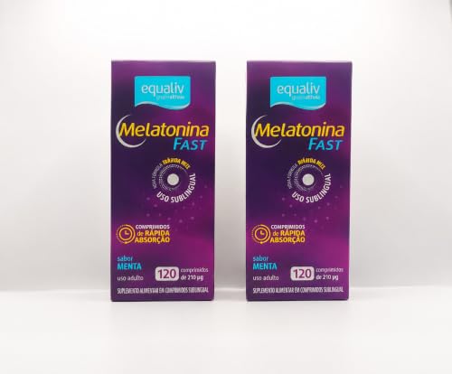 kit 2 Melatonina Fast 120 Comprimidos Equaliv