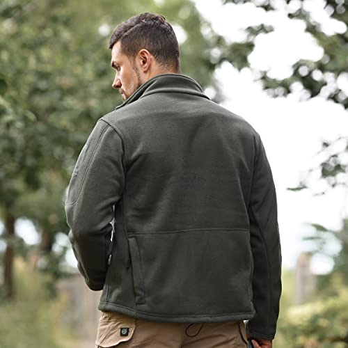 HAN·WILD Men’s Tactical Polar Fleece Jacket Military Full-Zip Winter Outdoor Windproof Camouflage Coats4