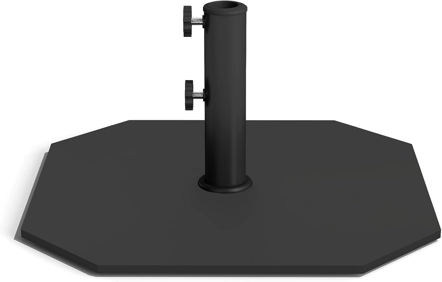Helios&Hestia 40lbs Square Heavy Duty Outdoor Patio Umbrella Base, Steel Plate Stand Weight with 4 Non-Slip Pads, Fits 7 to 11ft Market Umbrellas, Black