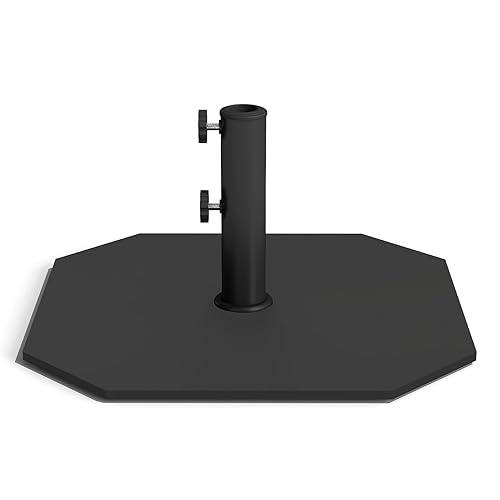 40lbs Square Heavy Duty Outdoor Patio Umbrella Base, Steel Plate