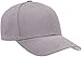 Flexfit Unisex Cotton Twill Fitted Baseball Cap, Grey, Small-Medium