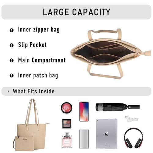 Image of Chinllo Tote Bag for Women, Medium Top Handle Handbags Purse