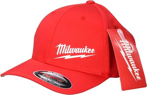 Milwaukee 504R-LXL Large/Extra Large Red Fitted Hat