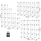 dibea Steckregal aus Kunststoff Schuhregal Aufbewahrungsregal modulares System, mit 16 Fächern á 30x30 cm transparent