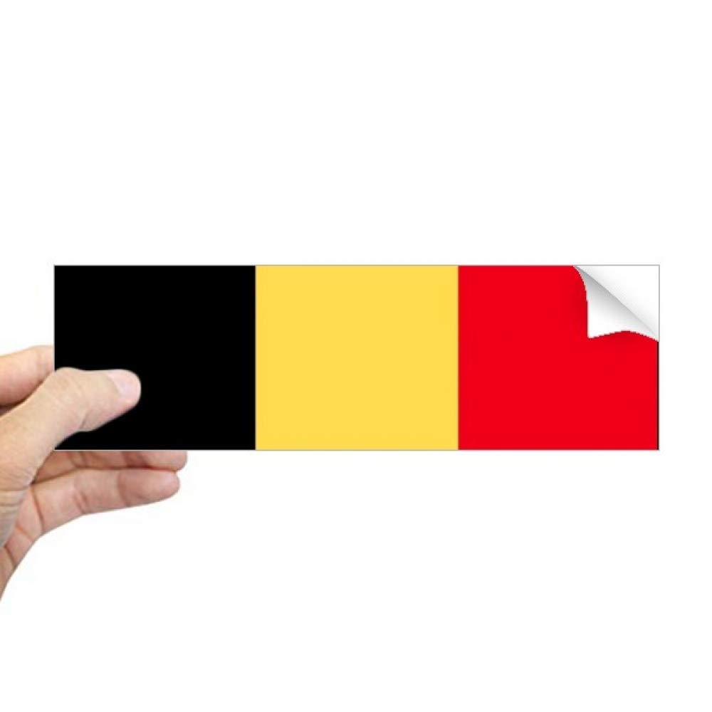 Sticker fenêtre drapeau Belgique format rectangulaire haute définition