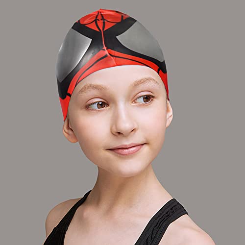 Vsidea 2 Pack Kids Swim Cap (Age 3-12), Durable Silicone Swimming Cap For Kids Youths, Kids Swimming Caps Unisex Waterproof Water Sports Hat #TOP5