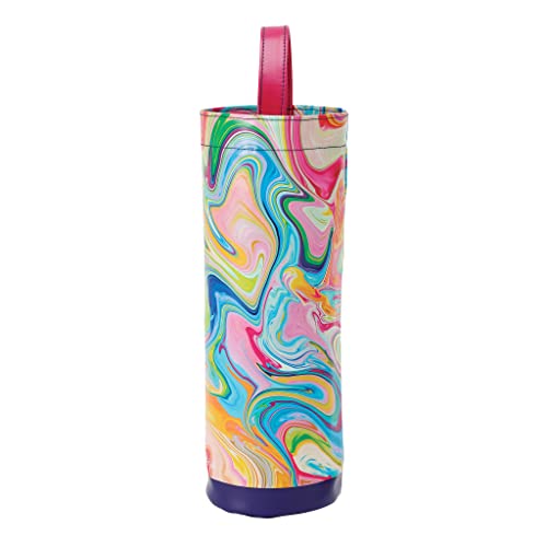 Bolsa de vino aislada Enesco de mármol multicolor de 14 pulgadas 2