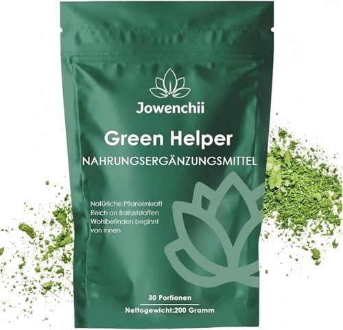 Grüne Entgiftungspulver, 200g Superfood Pulver, Greens Pulver helfer, Pflanzenpulver mit