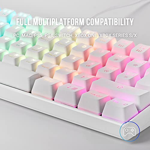 MKMINIWRES, Tastiera Meccanica Ultra-compatta, RGB Chroma, Switch OUTEMU PRO Rosso, Bianco, Lingua Spagnola - Tastiera gaming - Immagine 4