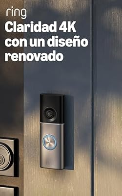 Ring Videotimbre cableado Pro (Wired Video Doorbell Pro, última generación) | Instalación con cable | Retinal 4K, 10x Zoom | Amplio campo de visión | Prueba gratuita de 30 días de suscripción Ring
