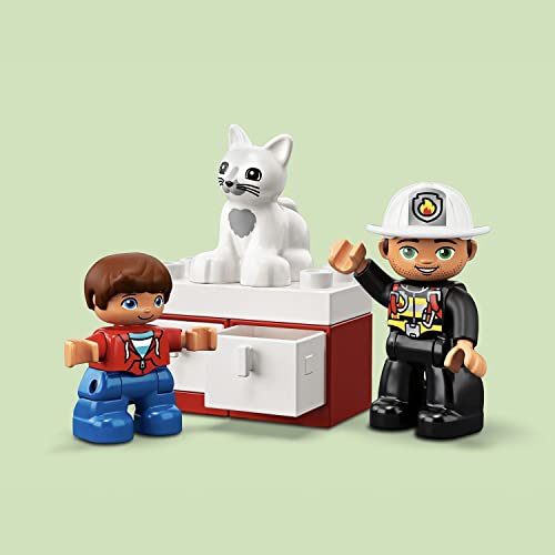 LEGO 10901 DUPLO Feuerwehrauto, Feuerwehr Spielzeug für Kleinkinder im Alter von 2-5 Jahren mit Licht & Geräuschen – Bild 3