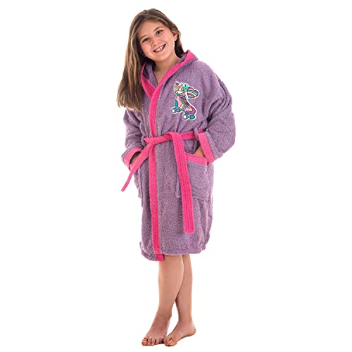 DH estia - Albornoz Niña Algodón Algodón con Capucha y Bolsillos Dibujo Stickers (Talla 14 años) Cover