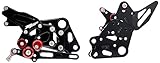 Hotbodies Racing 91401-2500 Black MGP Rear Set (KTM RC 390 (non-cup)/ DUKE 390 (14-16')
