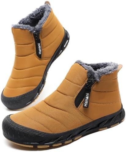 Hanani Winterschuhe Herren Winterstiefel Schneestiefel Warm Gefüttert Schneestiefel Wanderschuhe Damen Rutschfest Trekkingschuhe Wanderstiefel Stiefel