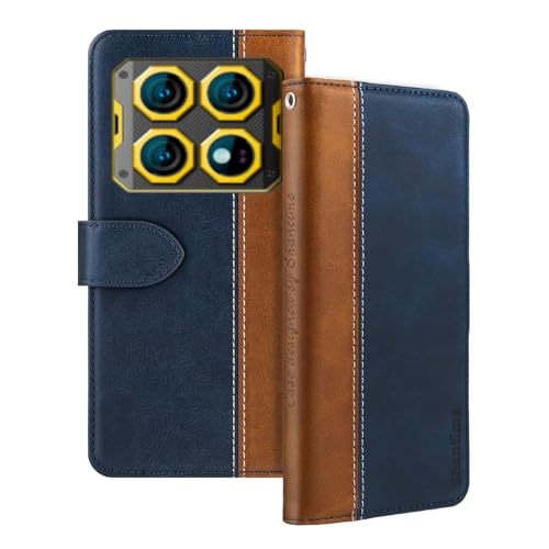 Shantime ���U�[�t���b�v�P�[�X Oukitel WP60 �Ƃ̌݊������� �J�[�h�z���_�[�t�� RFID�u���b�N �}�O�l�b�g�L�b�N�X�^���h �X�����t�B�b�g �r�W�l�X�ی�J�o�[(�u���[)