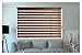 Zebra Wooden Blinds for Windows or Outdoor Decor of The Home (Brown)