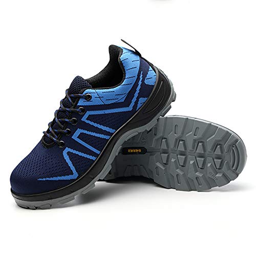 Leichte Sicherheitsschuhe Herren Damen Stahlkappe Schuhe Arbeitsschuhe Atmungsaktiv Schützende Arbeit Industrie Sneakers Trekking Wanderschuhe