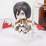 wasd Anime Attack On Titan Mikasa Ackerman Figura de acción Levi Ackerman Figura Eren Jaeger Figura Muñeca Juguetes 375box