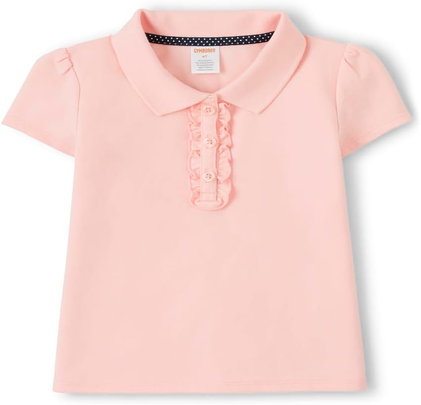 Gymboree Girls and Toddler Short Sleeve Ruffle Polo Shirt Multipack - Image 3