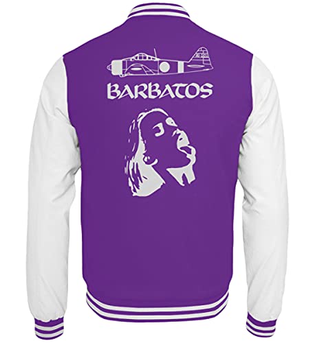 Veste de survêtement College Barbatos Rocking Metal fini les sweats froissés en taille M
