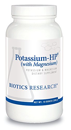 Biotics Research Potassium HP Potassium with Magnesium. Powdered Formula. Electrolyte. Supports Cardiovascular, Renal and Bone Health. Essential Mineral for Vascular and Muscle Function. 10 Ounces