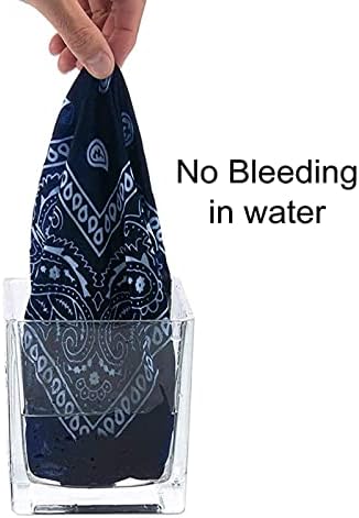 Bandana Paisley - 12 Pezzi 55x55 Cm - Fazzoletto Per Collo/Capelli - Uomo/Donna - Foto 10