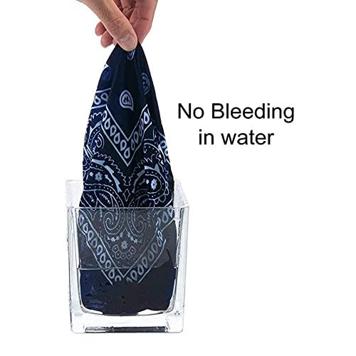 14 pcs Bandanas 100% Cotton Bandanas Paisley for Women Men Boy Girls 7