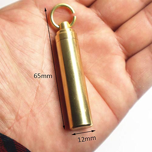 Ambrogio.l Edc Gear Spark Wheel Fire Starter Lighter Survival Outdoor Tool Kit Keychain,Gift/1X Waterproof Pill Container Holder Box #TOP4