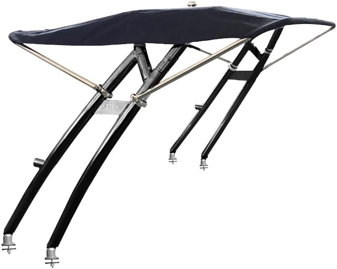 Reborn Launch Reverse Arch Universal Wakeboard Boat Tower-Forward Leaning Facing Swept-Fits Boats with Beams 78" - 106" - Easily Folds Down - 2.25inch 6063 Aircraft Aluminum