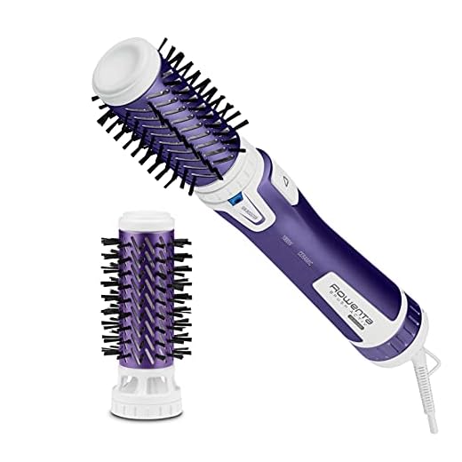 Rowenta CF9530 Brush Activ Spazzola Rotante e Asciugante per Volume, Lucentezza e Morbidezza, 1000 W, Viola/Bianco