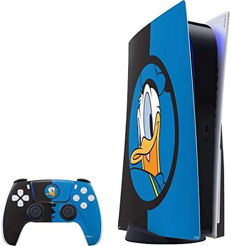 Skinit Decal Gaming Skin Compatible with PS5 Bundle - Officially Licensed Disney Friends Donald Duck Thinking Design