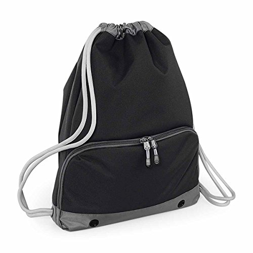 Image of BagBase BG542BLAC Athleisure Gymsac Black Bg542 - Black, M