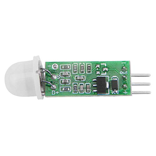Youmile 5 szt. ludzki czujnik ruchu HC-SR505 mini moduł detektora podczerwieni do przełącznika czujnika ciała Arduino z kablem Dupont żeńskim do żeńskiego, męskiego do żeńskiego 3-pinowego
